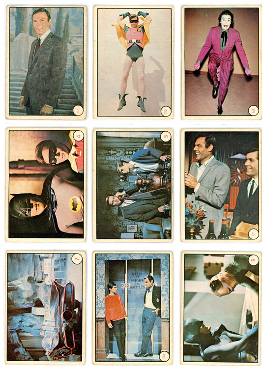 1966 O-Pee-Chee Batman Bat Laffs Complete Set (55 Cards) VG Condition