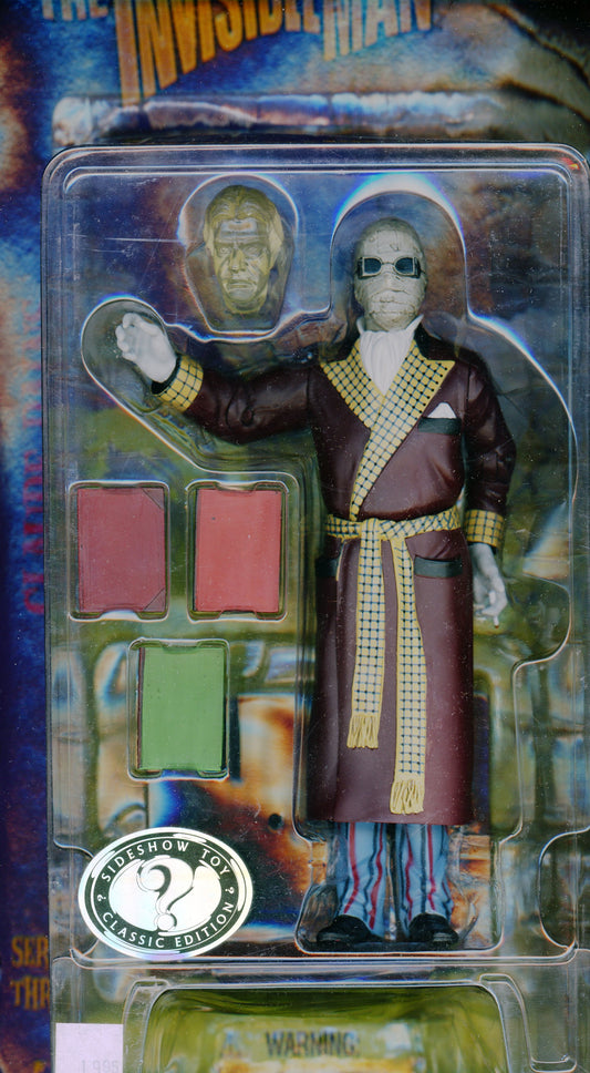 1999 Sideshow Toy Universal Studios Monsters The Invisible Man 8-inch Action Figure