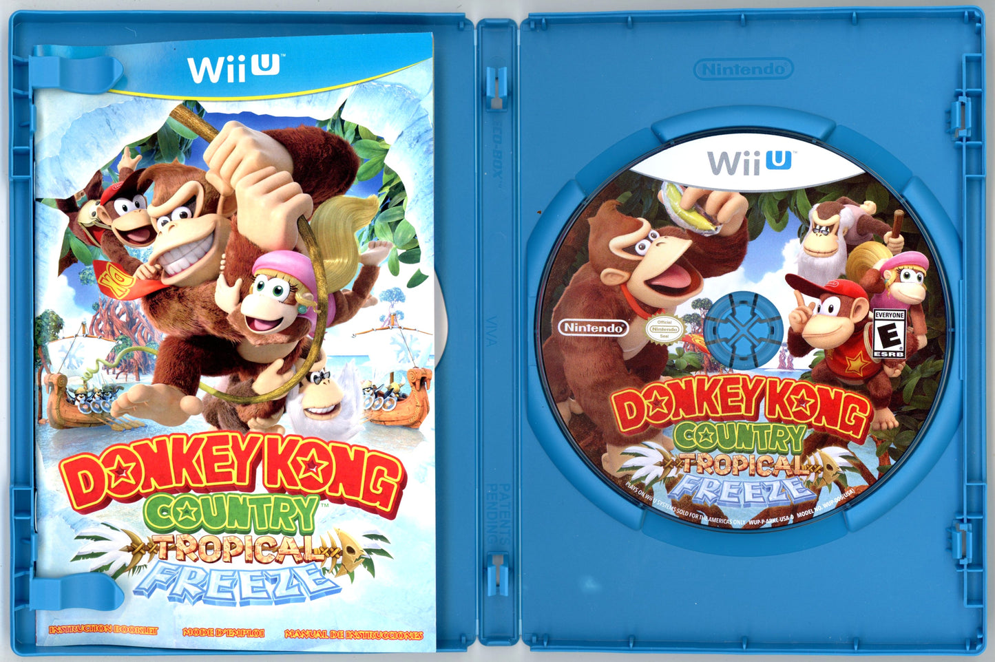 2014 Nintendo Donkey Kong Country Tropical Freeze Wii U Video Game Disc In Box