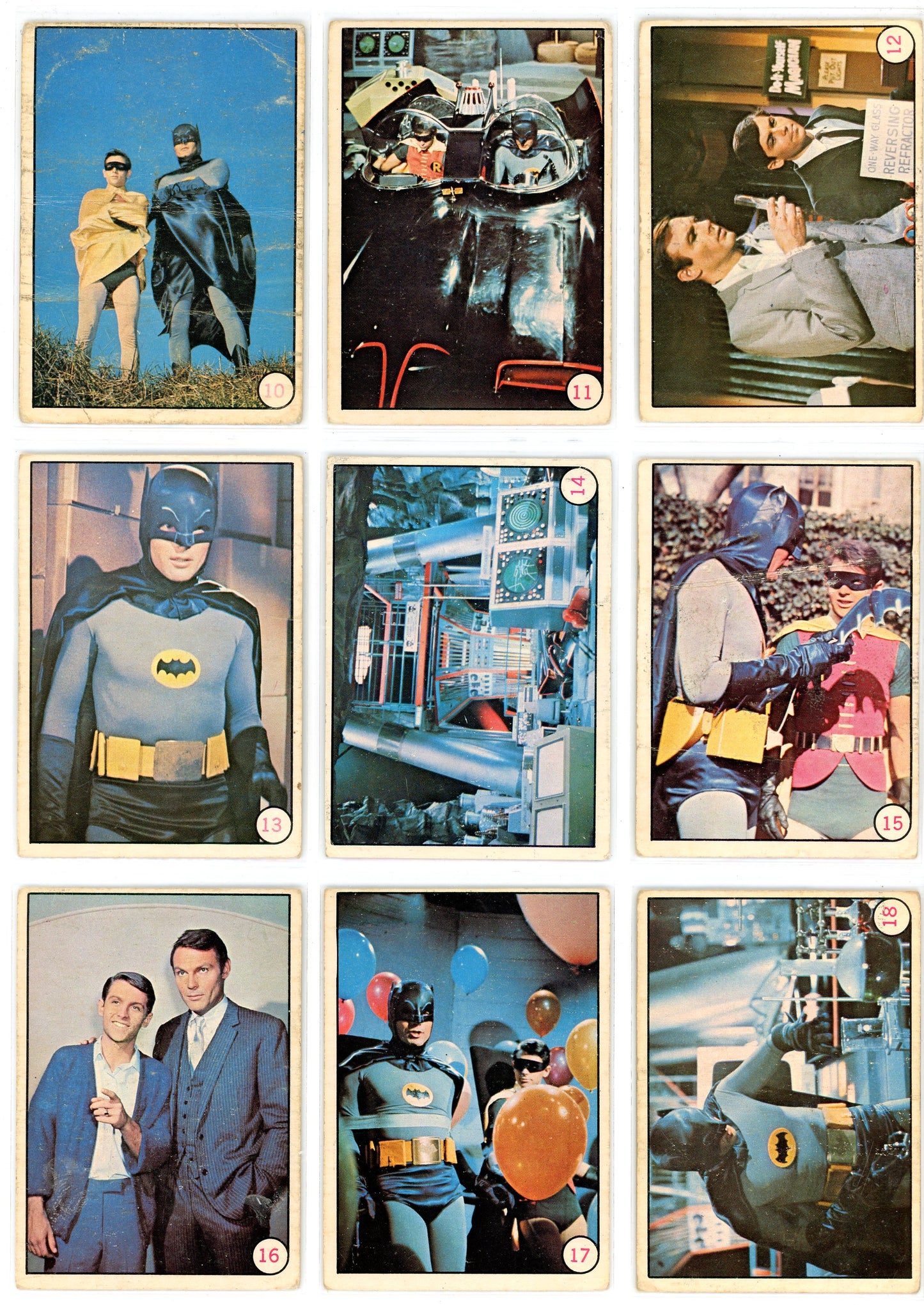 1966 O-Pee-Chee Batman Bat Laffs Complete Set (55 Cards) VG Condition
