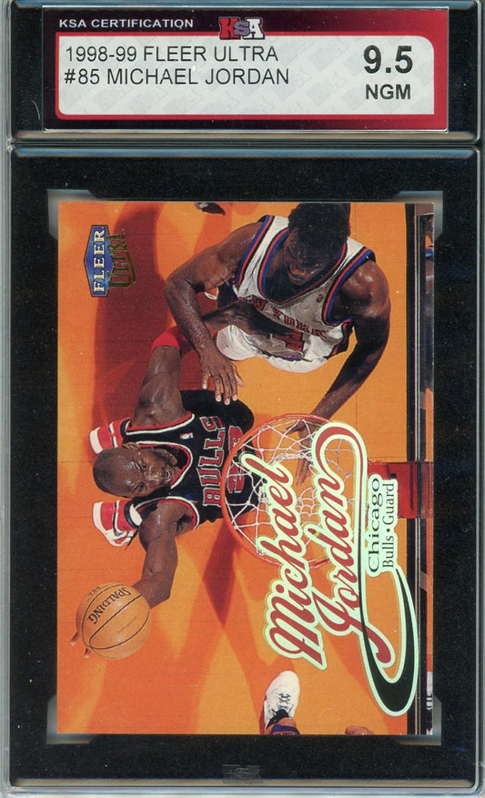 1998/99 Fleer Ultra Michael Jordan #85 Graded Card KSA 9.5