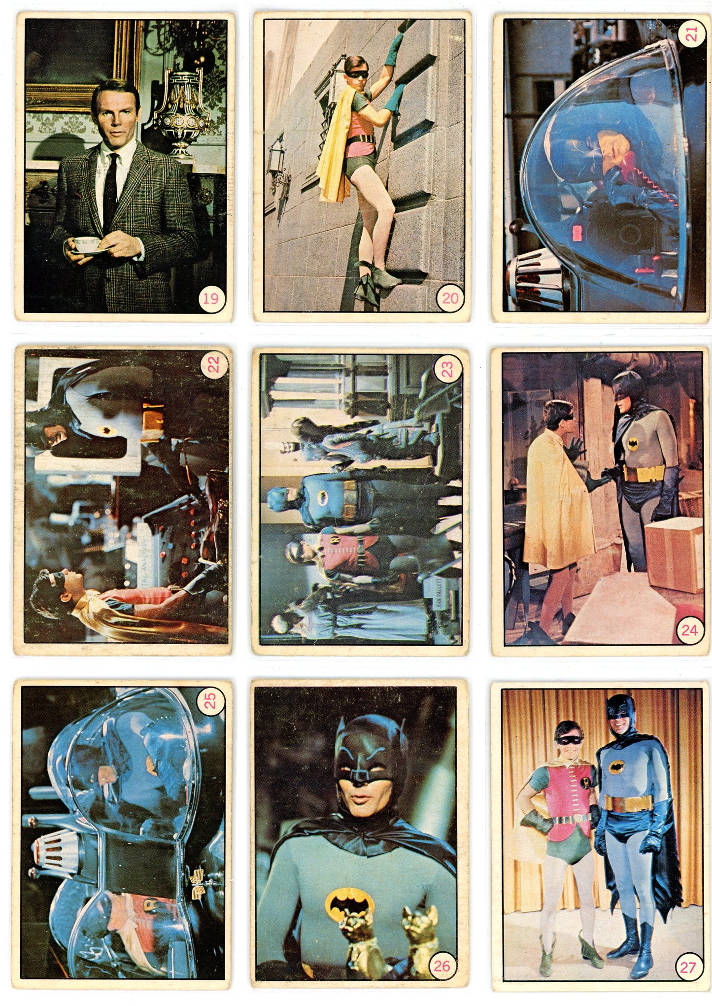 1966 O-Pee-Chee Batman Bat Laffs Complete Set (55 Cards) VG Condition