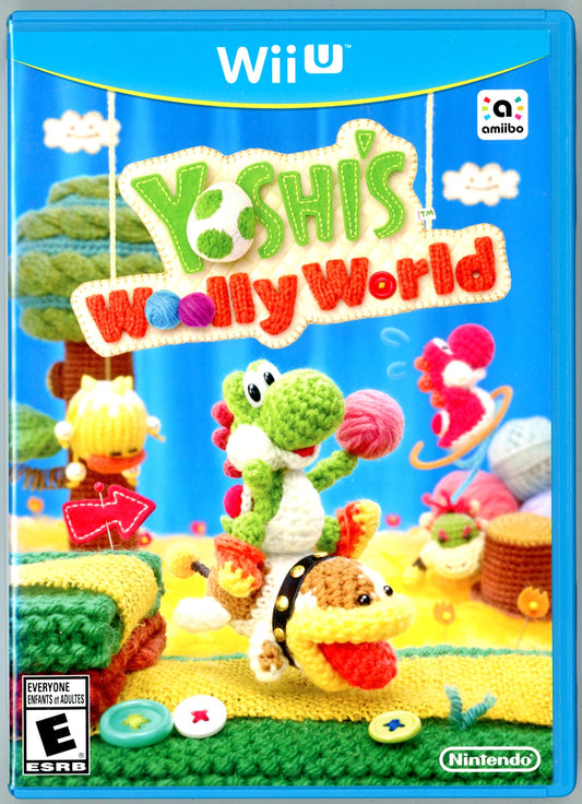 2015 Nintendo Yoshi's Woolly World Wii U Video Game Disc In Box