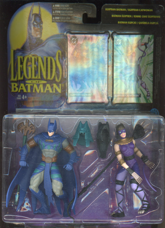 1995 Kenner Legends of Batman Egyptian Batman/Egyptian Catwoman 6-inch Action Figure Set MOC
