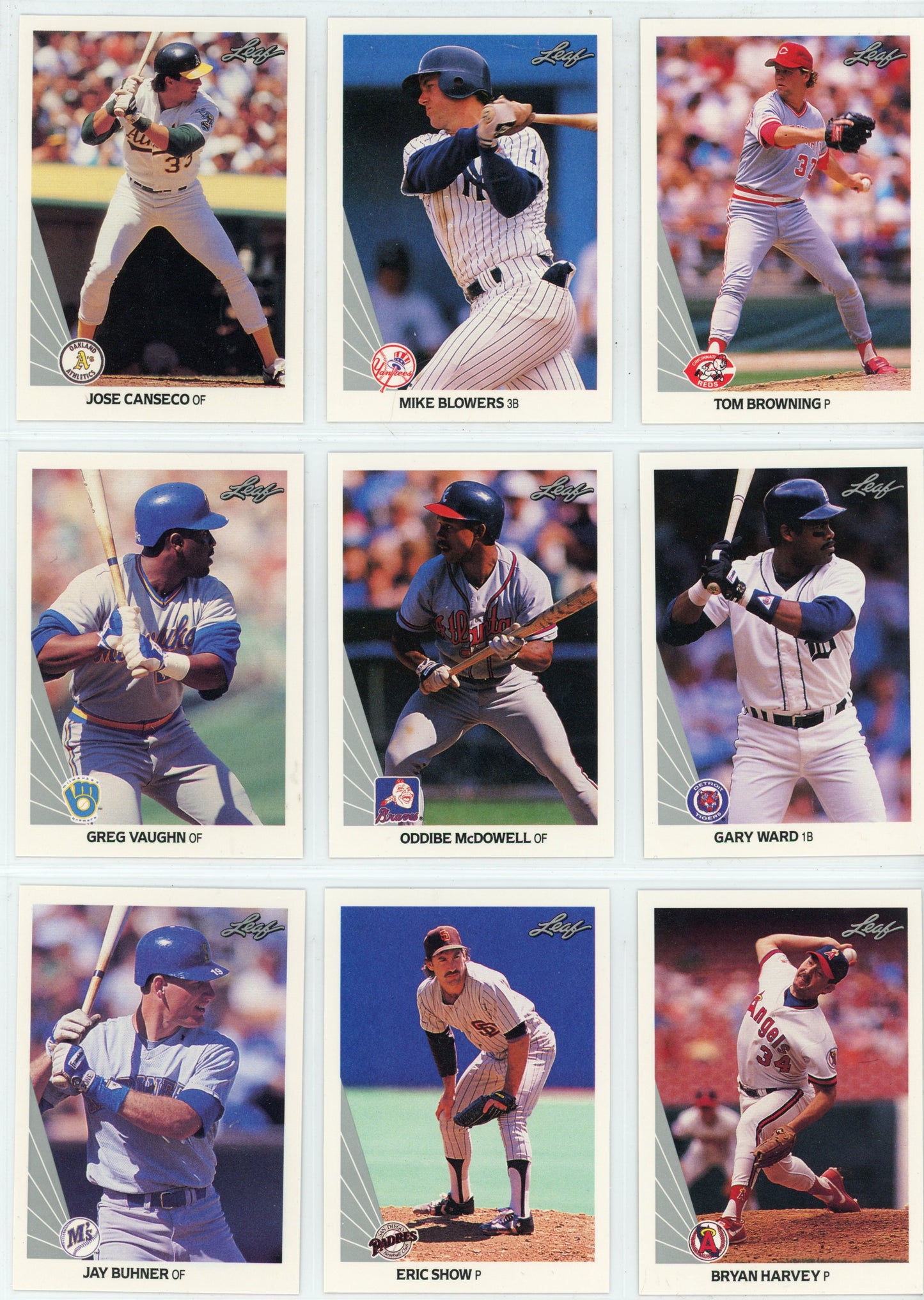 1990 Leaf MLB Baseball Series One Set (264 Cards)