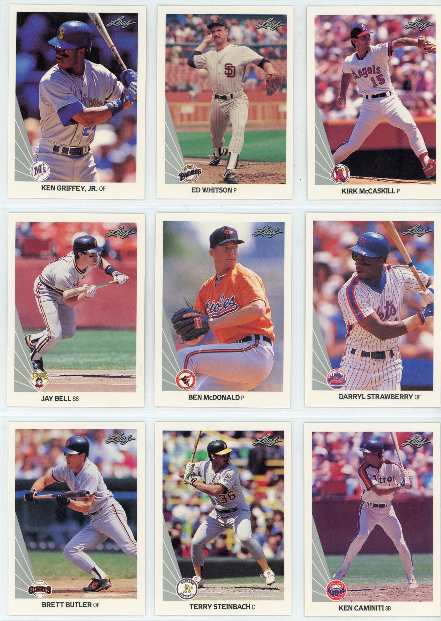 1990 Leaf MLB Baseball Series One Set (264 Cards)