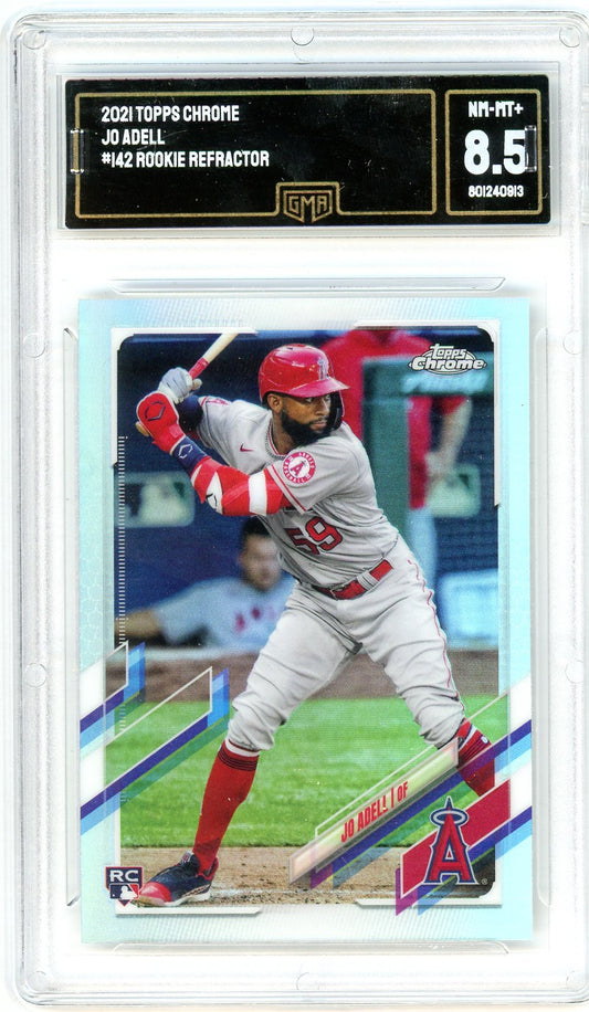 2021 Topps Chrome Jo Adell Graded Rookie Card #142 GMA 8.5