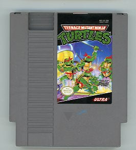 1989 Teenage Mutant Ninja Turtles NES Video Game Cartridge