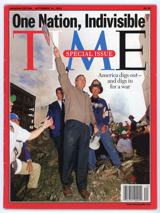 Time Canadian Edition Special Issue Vintage Magazine (September 24, 2001)