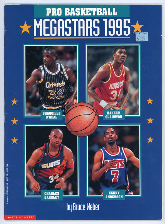 Scholastic Pro Basketball Megastars 1995 Vintage Book