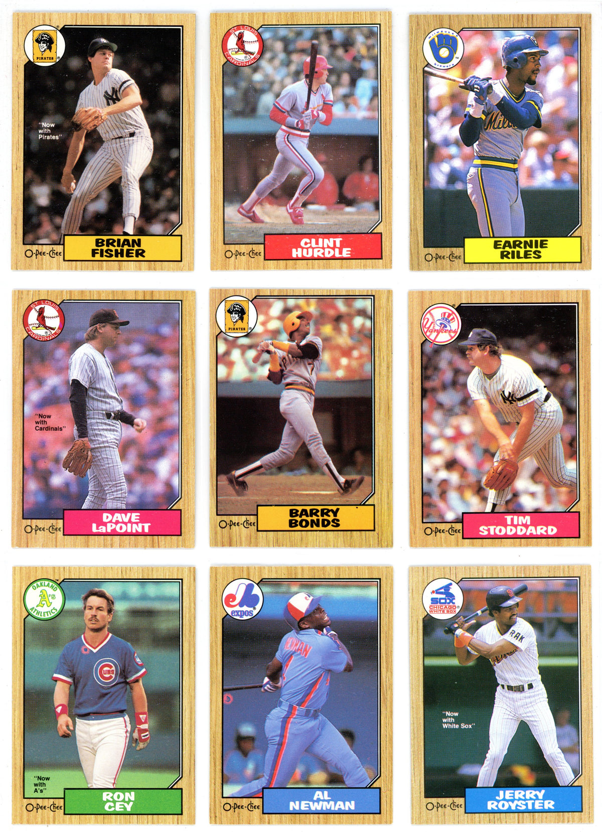 1987 OPC O-Pee-Chee MLB Baseball Complete Set (396 Cards) High Grade! Barry Bonds Rookie