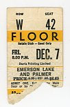 Emerson, Lake & Palmer Vintage Concert Ticket Maple Leaf Gardens (Toronto, 1973)