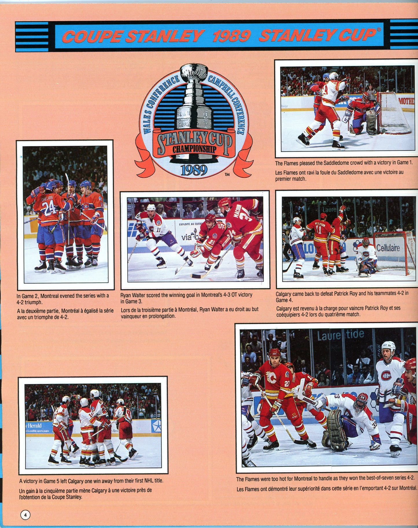 1989/90 Panini NHL Hockey Complete Sticker Album