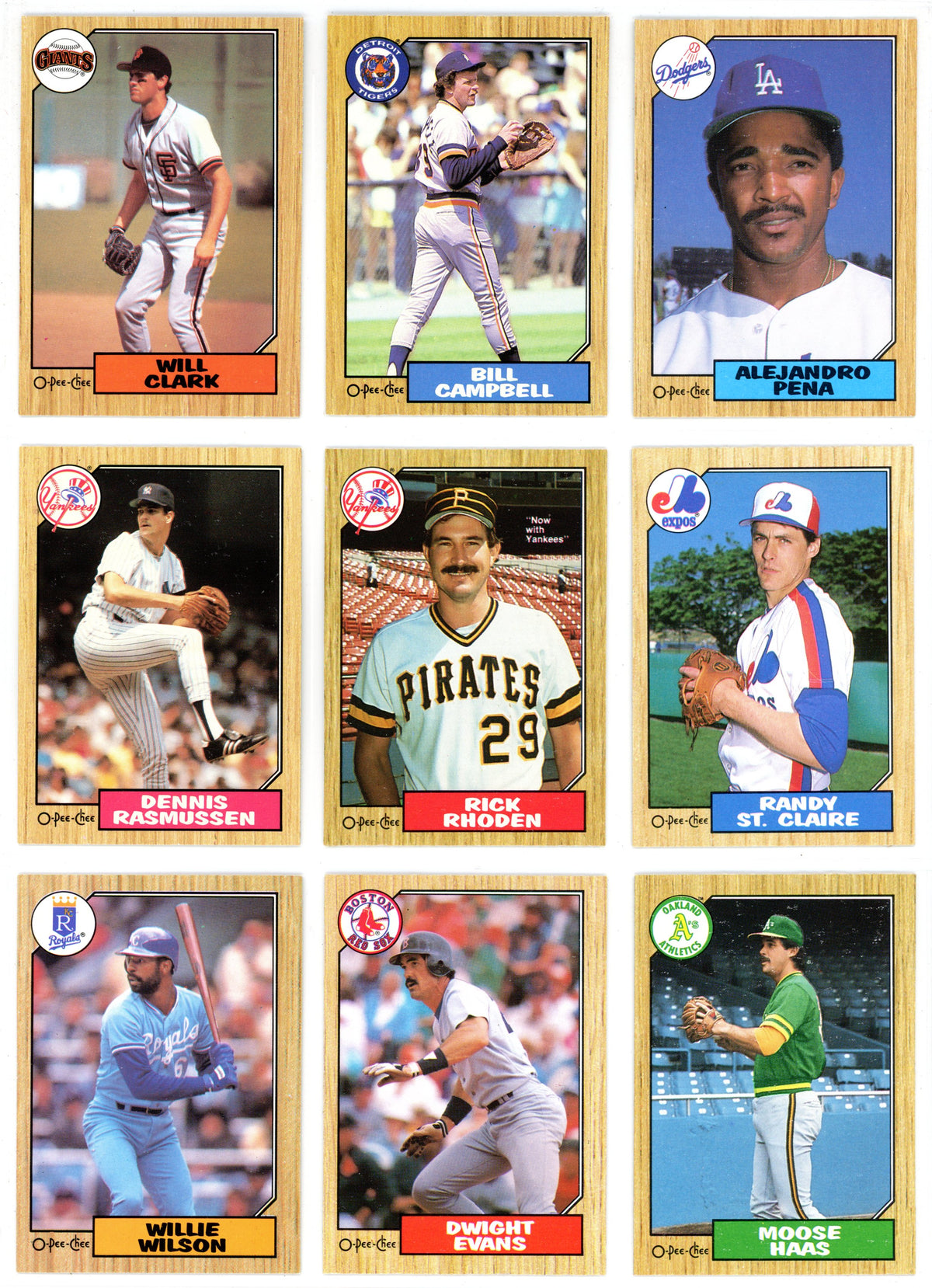 1987 OPC O-Pee-Chee MLB Baseball Complete Set (396 Cards) High Grade! Barry Bonds Rookie