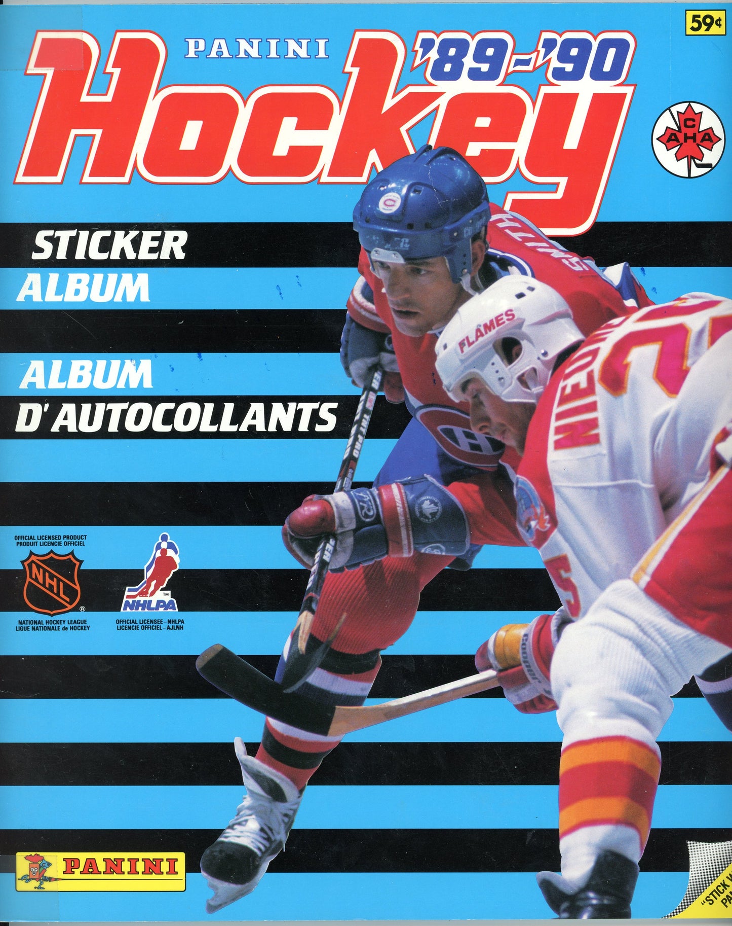 1989/90 Panini NHL Hockey Complete Sticker Album