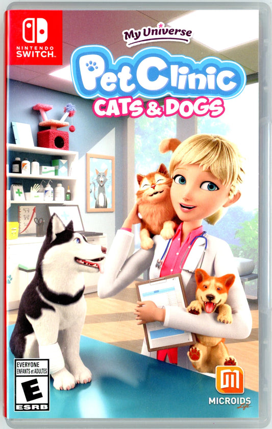 2020 Microids My Universe Pet Clinic Cats & Dogs Nintendo Switch Video Game Cartridge In Box