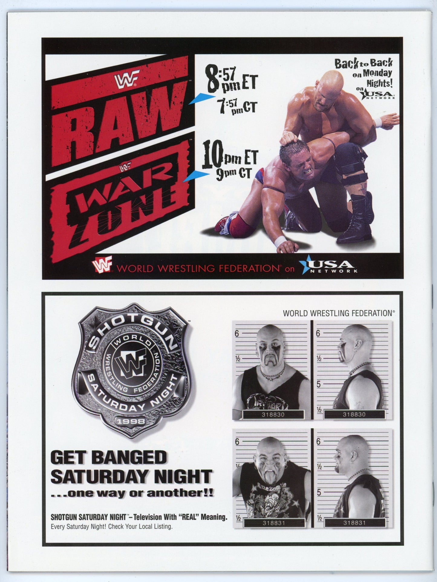 WWF WWE Raw Wrestling Magazine (January 1998) Sable Cover