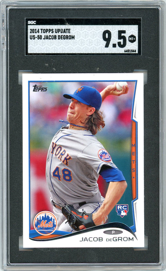 2014 Topps Update Jacob Degrom Graded Rookie Card SGC 9.5