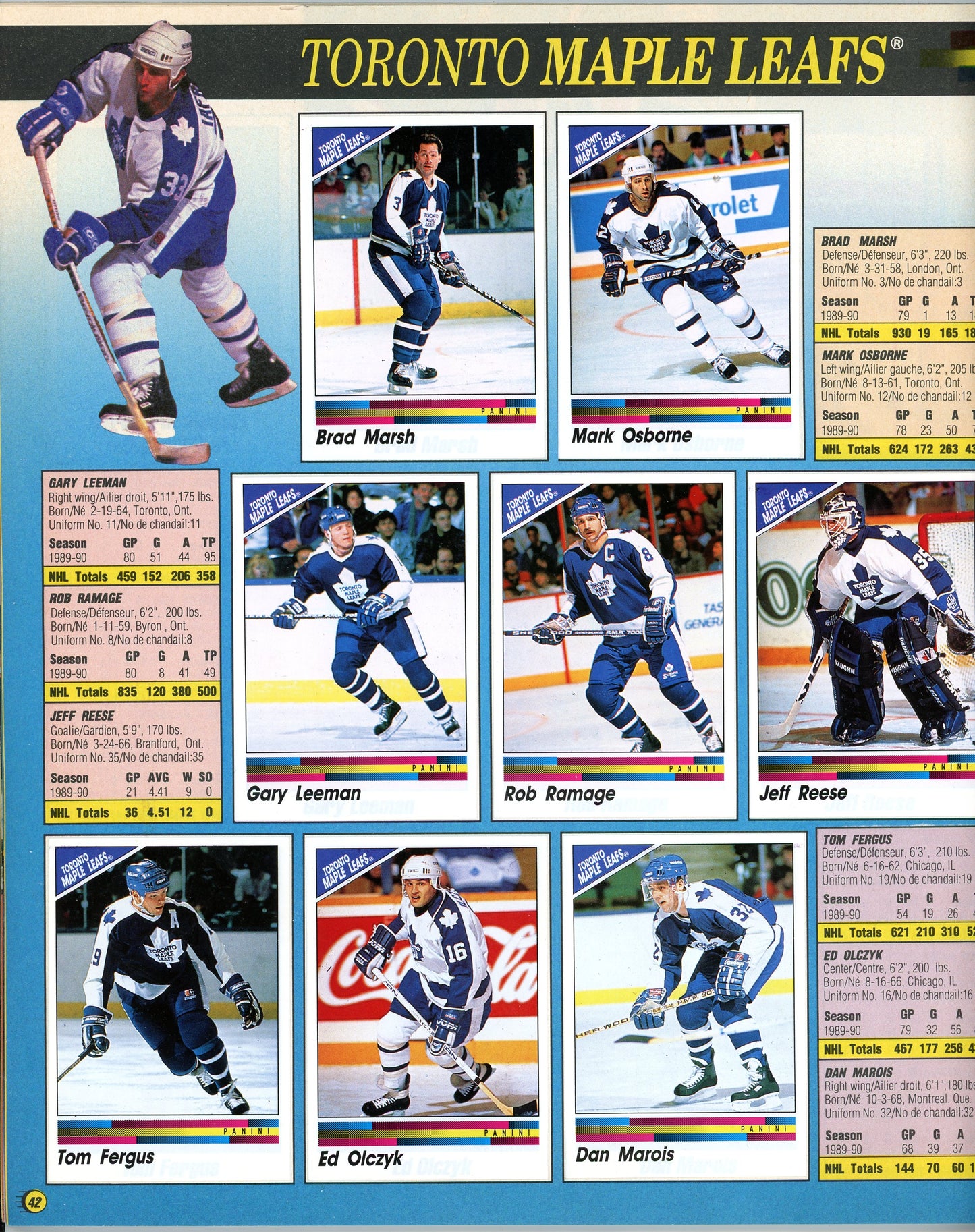 1990/91 Panini NHL Hockey Complete Sticker Album Wayne Gretzky