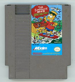 1991 The Simpsons: Bart vs. the Space Mutants NES Video Game Cartridge