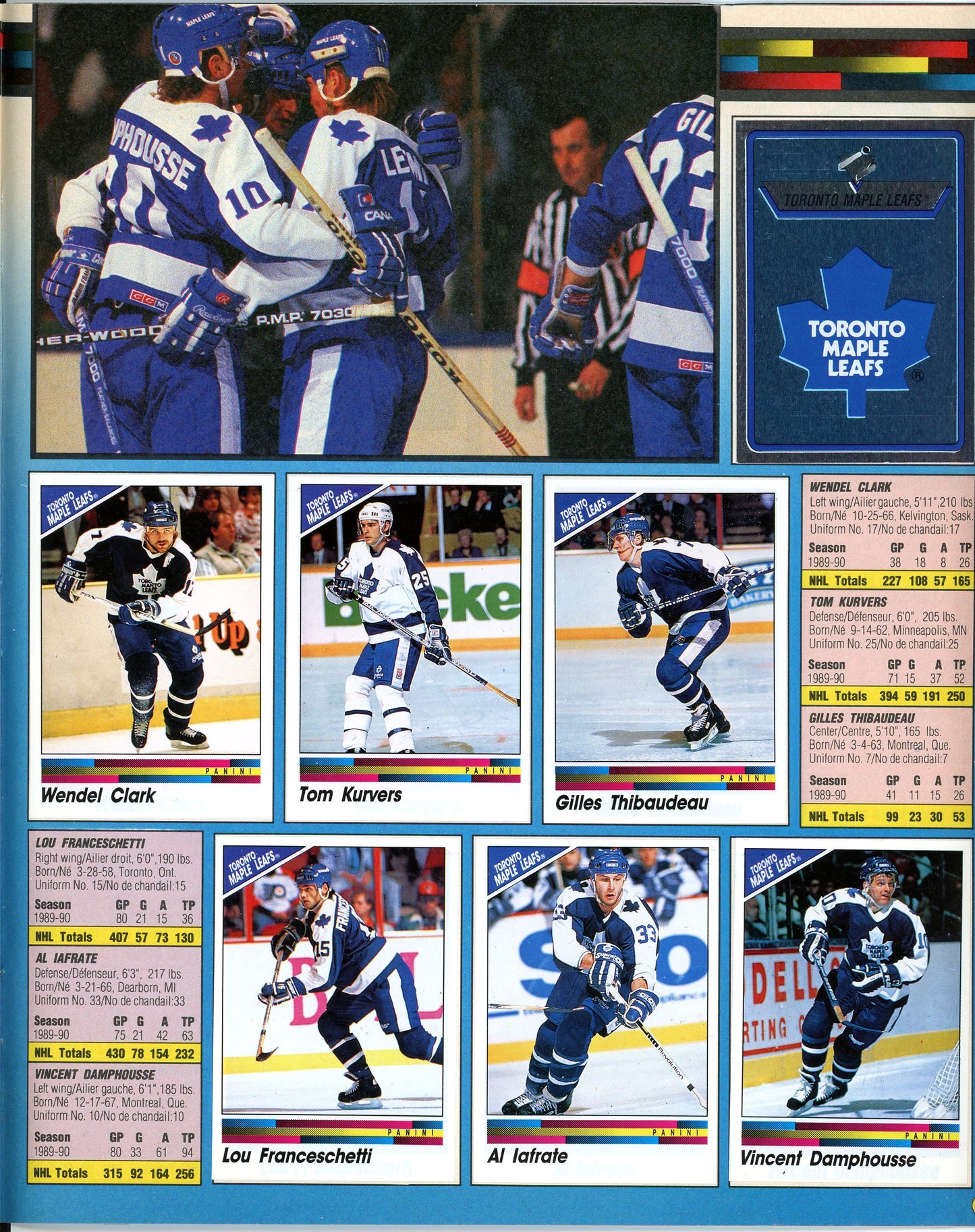 1990/91 Panini NHL Hockey Complete Sticker Album Wayne Gretzky