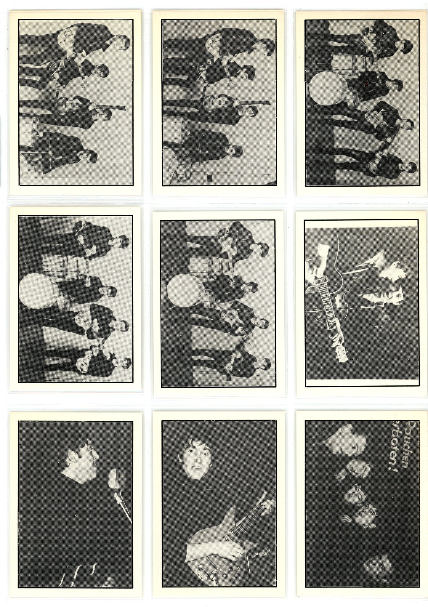 1992 American Images The Beatles: 1960-1964 Trading Card Complete Set (36 Cards)