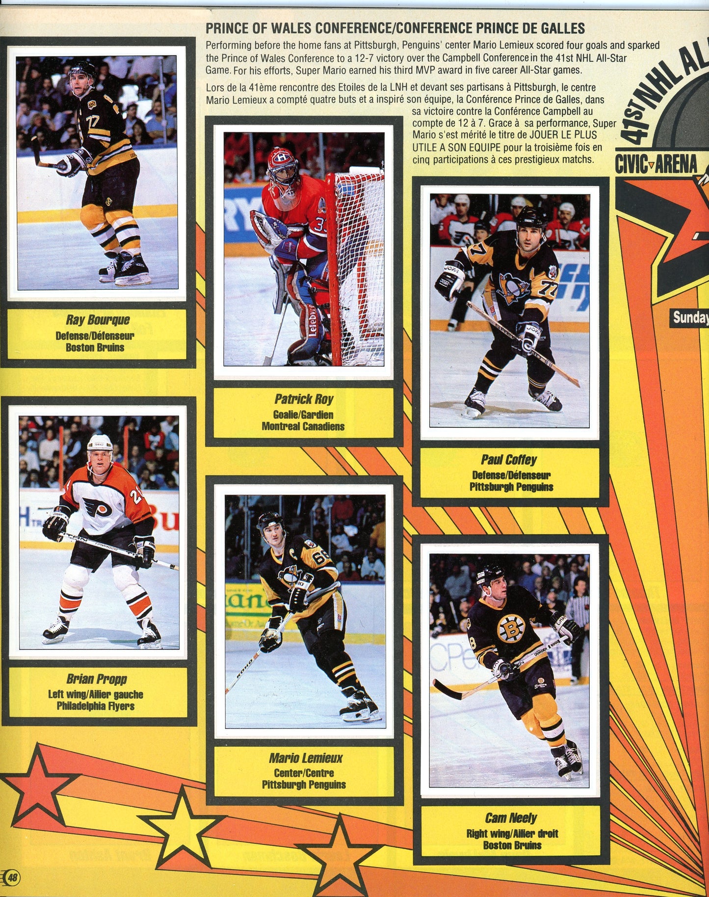 1990/91 Panini NHL Hockey Complete Sticker Album Wayne Gretzky