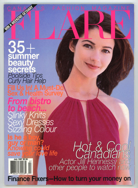 Flare Vintage Canadian Fashion Magazine (July 1997) EX Condition Jill Hennessy