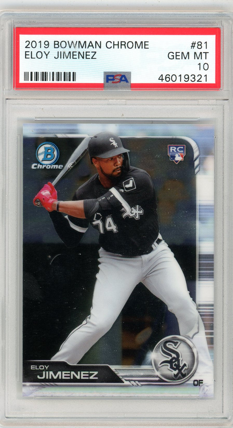 2019 Bowman Chrome Eloy Jimenez Graded Rookie Card PSA 10