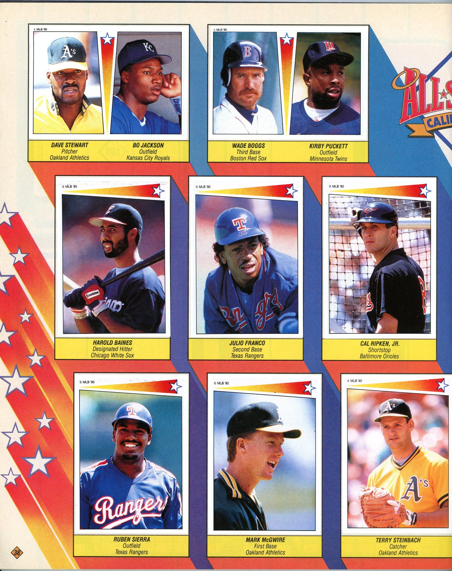 1990 Panini MLB Baseball Complete Sticker Album