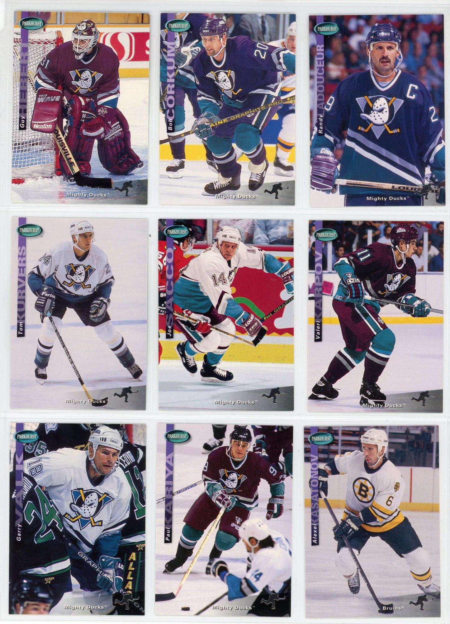1994/95 Parkhurst SE NHL Hockey Card Complete Set (270 Cards)