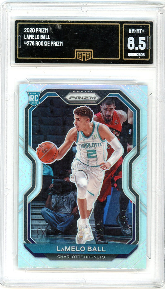 2020 Panini Prizm Lamela Ball Graded Rookie Card #278 GMA 8.5