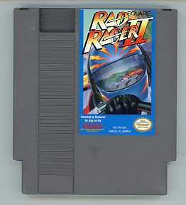 1990 Rad Racer II NES Video Game Cartridge