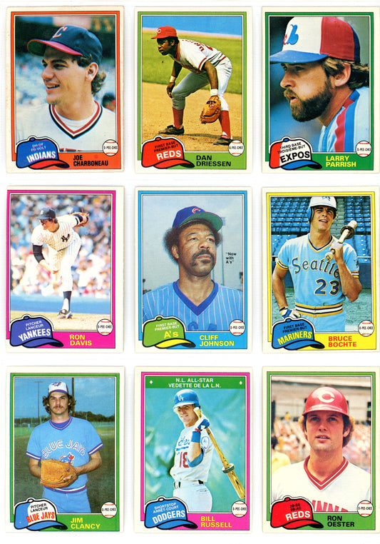 1981 OPC O-Pee-Chee MLB Baseball Card Complete Set (374 Cards)