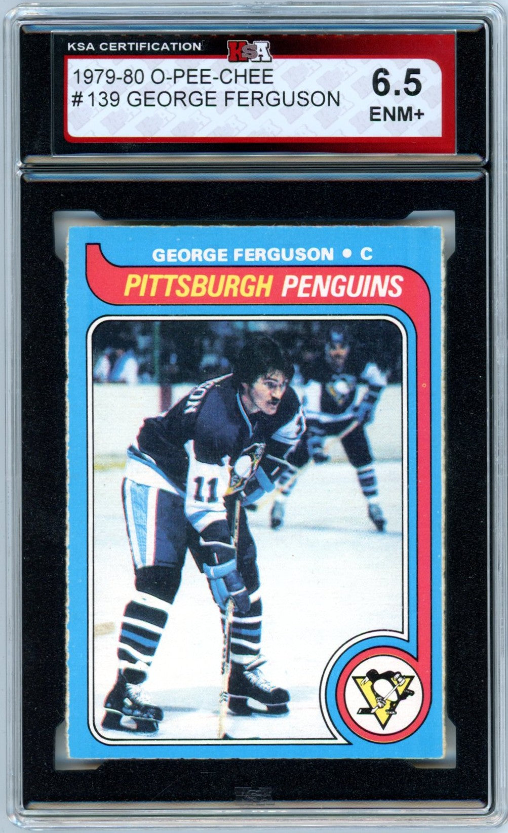 1979/80 OPC O-Pee-Chee George Ferguson #139 Graded Hockey Card KSA 6.5