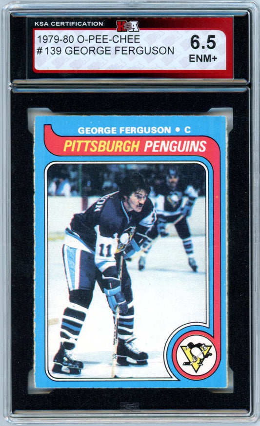 1979/80 OPC O-Pee-Chee George Ferguson #139 Graded Hockey Card KSA 6.5