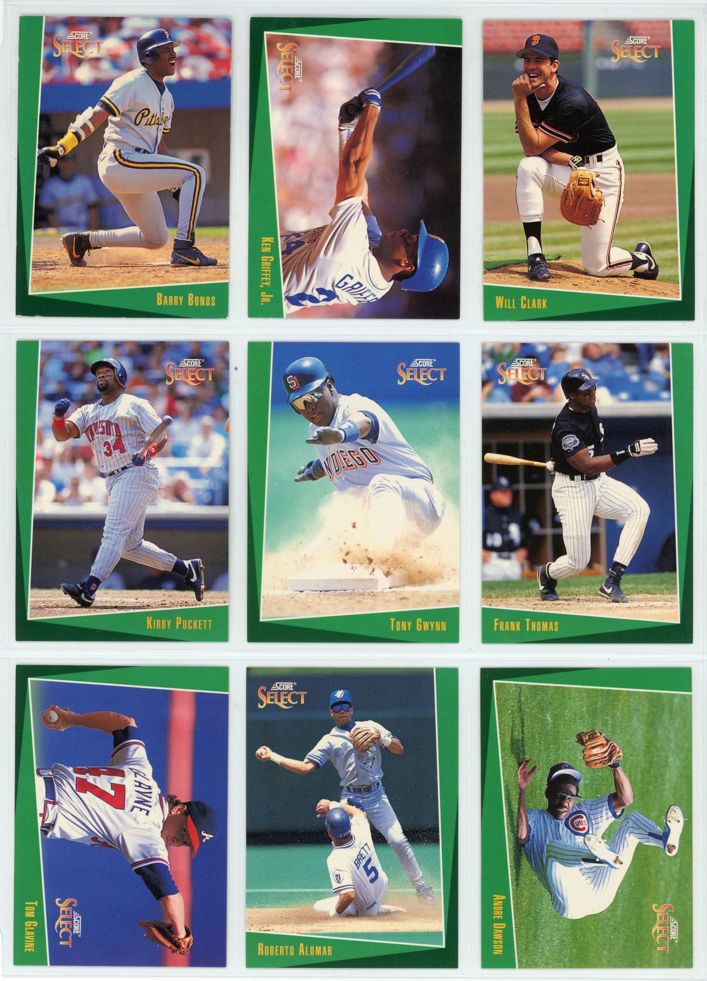 1993 Score Select MLB Baseball Complete Set (405 Cards) Derek Jeter Rookie