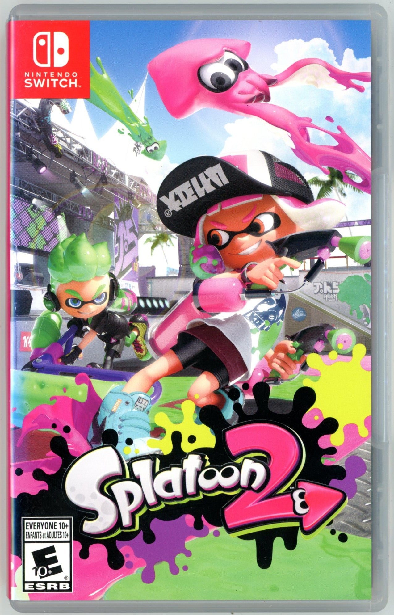 2017 Splatoon 2 Nintendo Switch Video Game Cartridge In Box