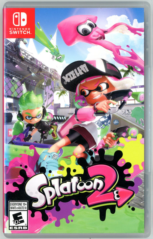 2017 Splatoon 2 Nintendo Switch Video Game Cartridge In Box