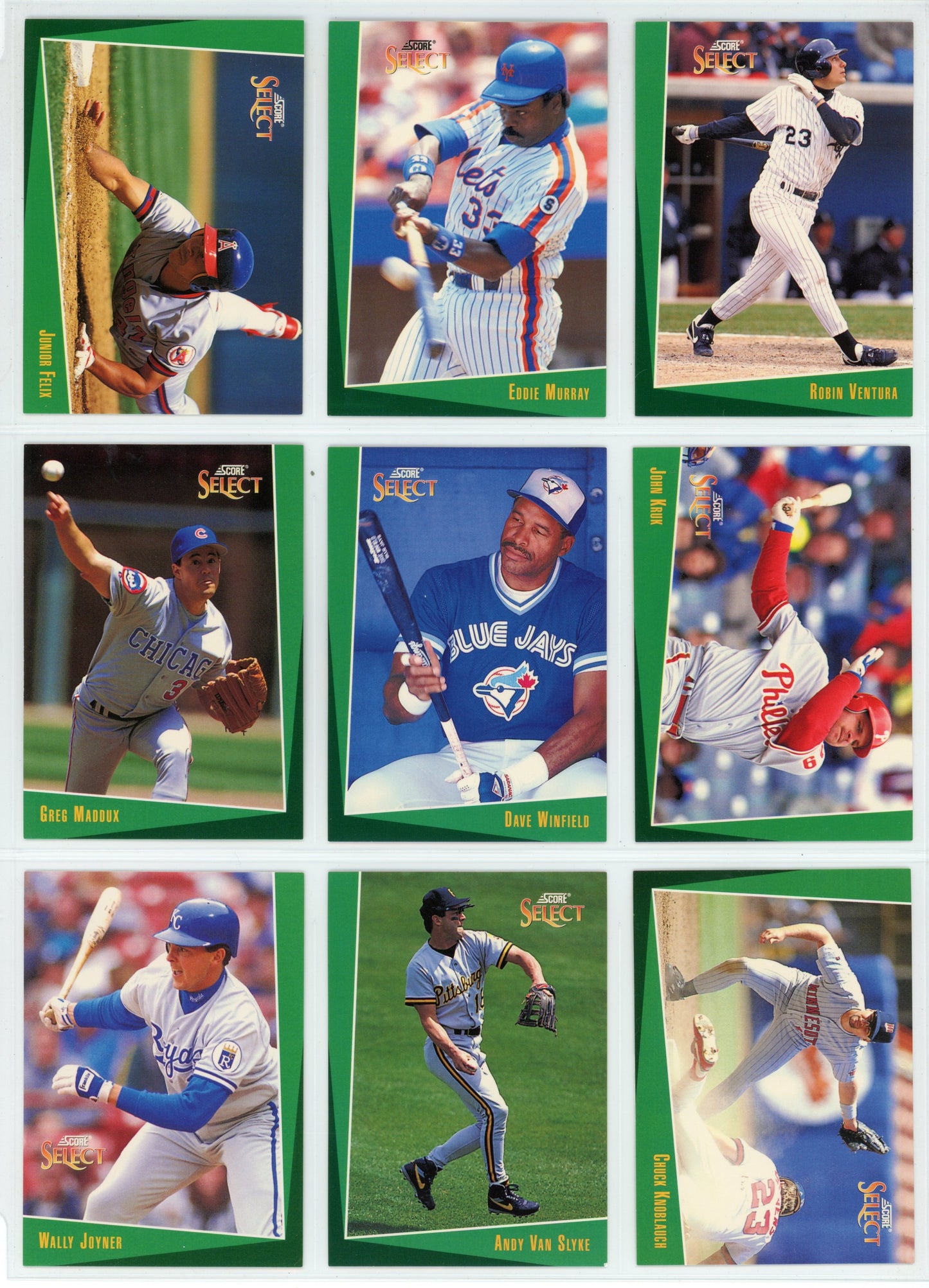 1993 Score Select MLB Baseball Complete Set (405 Cards) Derek Jeter Rookie