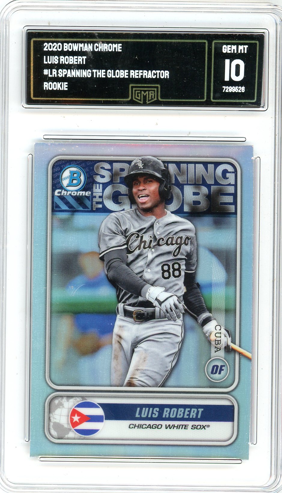 2020 Bowman Chrome Luis Robert Graded Rookie Card GMA 10