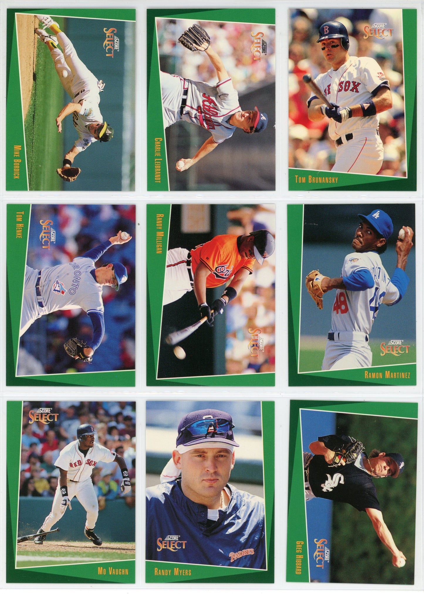 1993 Score Select MLB Baseball Complete Set (405 Cards) Derek Jeter Rookie