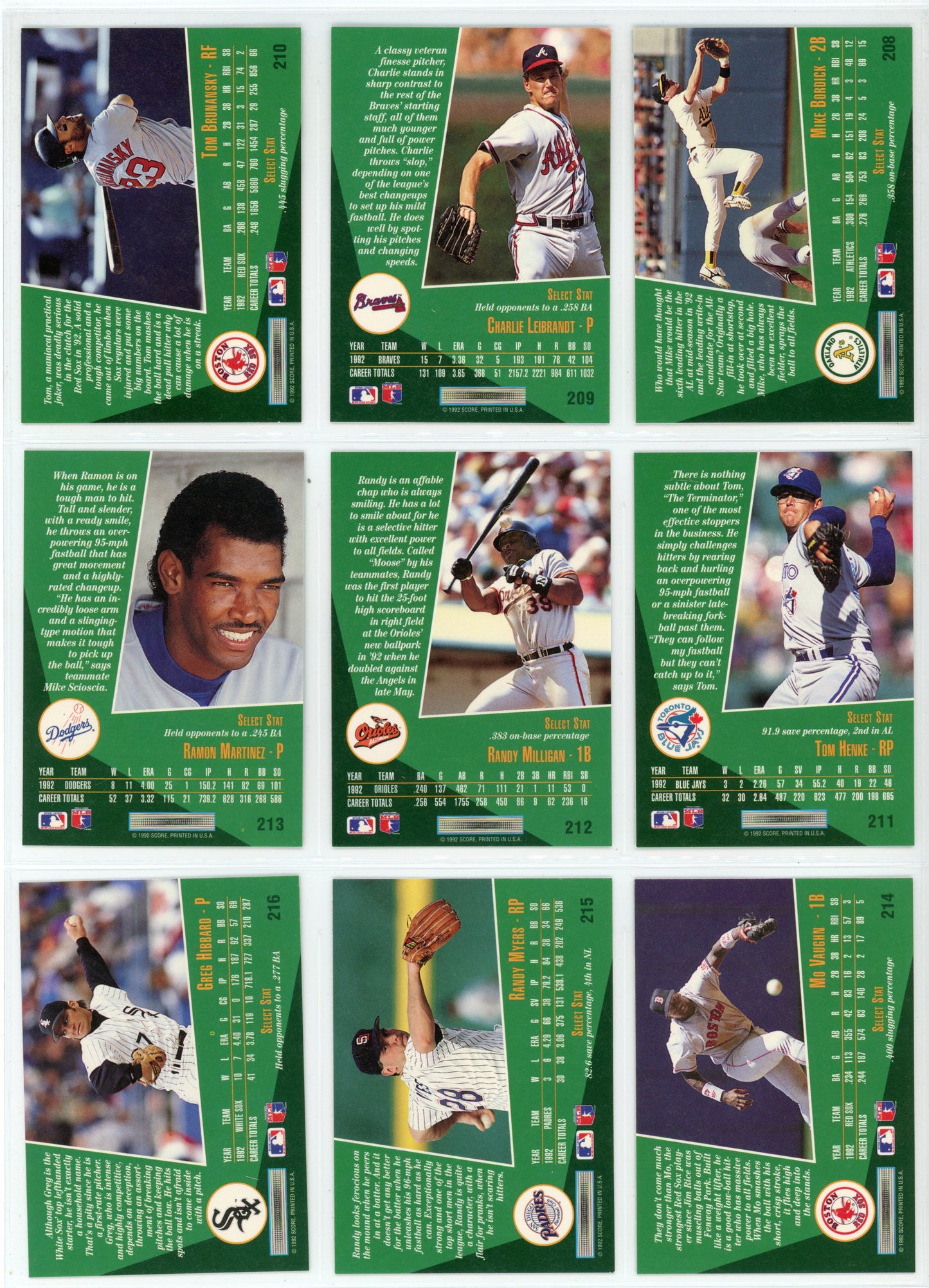 1993 Score Select MLB Baseball Complete Set (405 Cards) Derek Jeter Rookie
