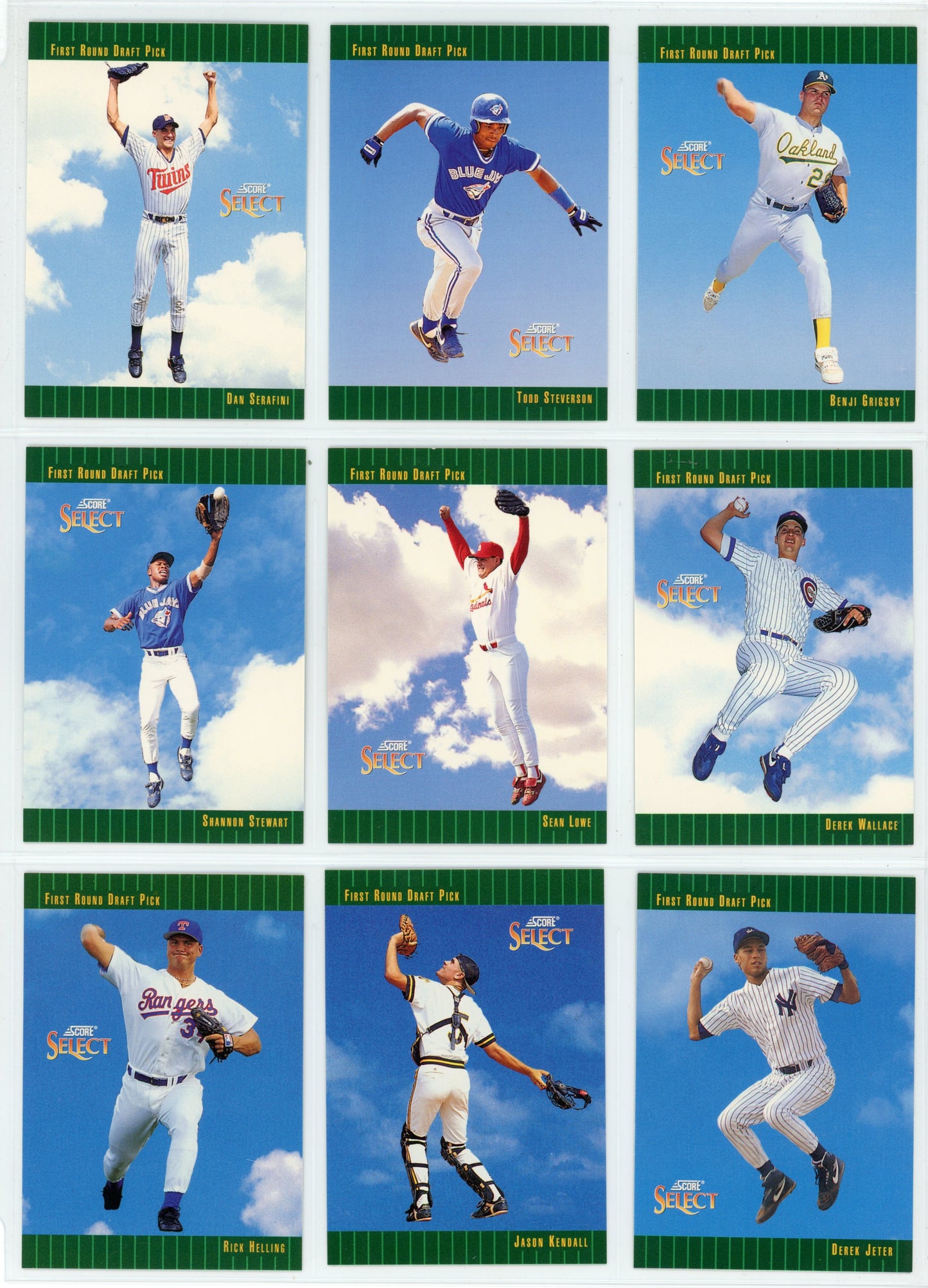 1993 Score Select MLB Baseball Complete Set (405 Cards) Derek Jeter Rookie