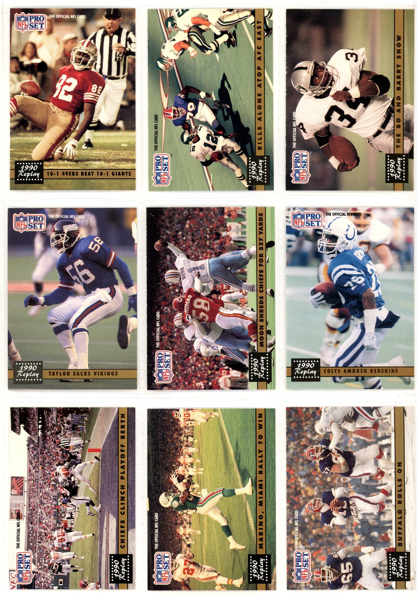 1991 Pro Set NFL Football Card Series 1 Complete Set + WLAF Subset (447 Cards)