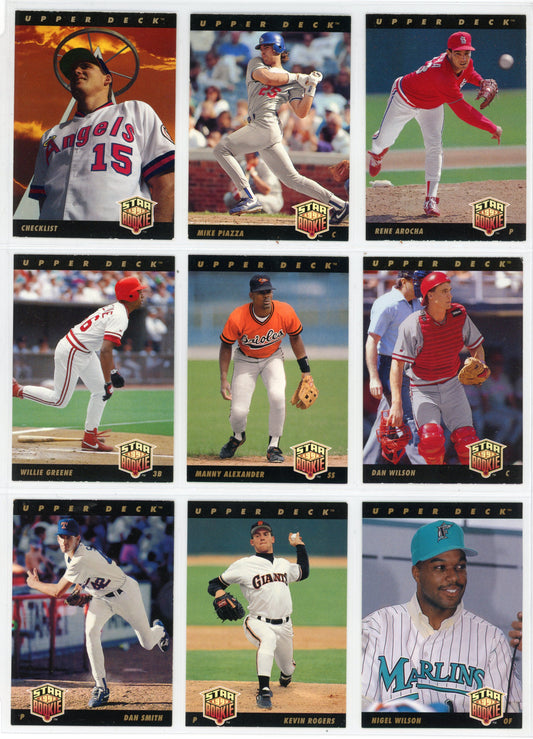 1993 Upper Deck MLB Baseball Card Complete Set (840 Cards)