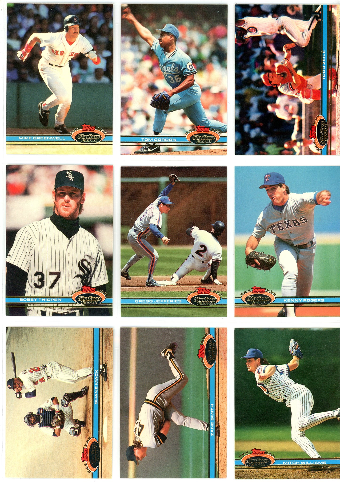 1991 Topps Stadium Club MLB Baseball Card Complete Set (600 Cards) + Charter Members *Baseball Only* (32 Cards)