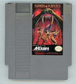 1990 Swords and Serpents NES Video Game Cartridge