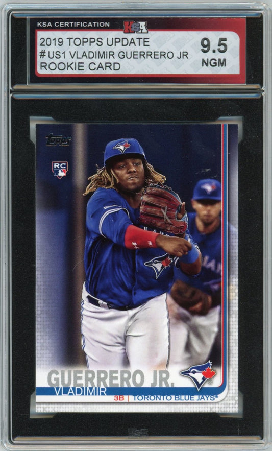 2019 Topps Update Vladimir Guerrero Jr. Graded Rookie Card #US1 KSA 9.5