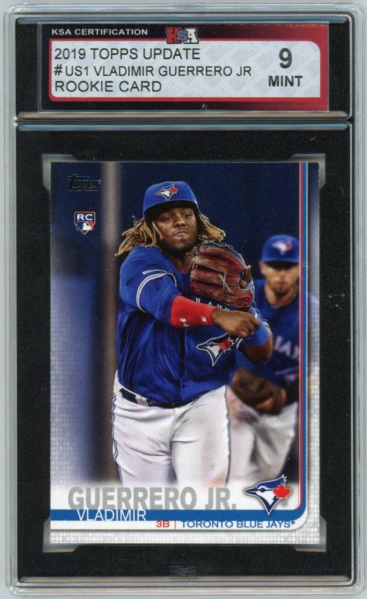 2019 Topps Update Vladimir Guerrero Jr. Graded Rookie Card #US1 KSA 9